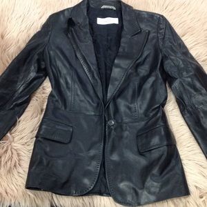 Leather Max Mara Blazer